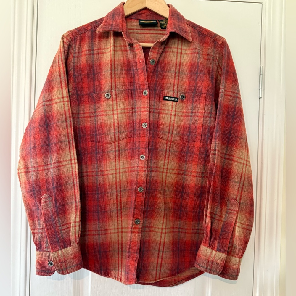 vintage 🦅 Harley Davidson Flannel - Picture 5 of 9